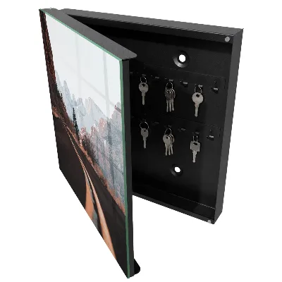 Armoire à clés design Route dans les montagnes