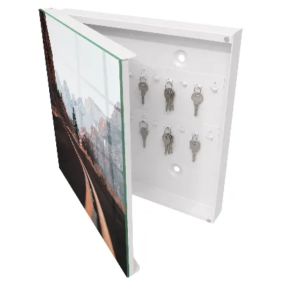 Armoire à clés design Route dans les montagnes