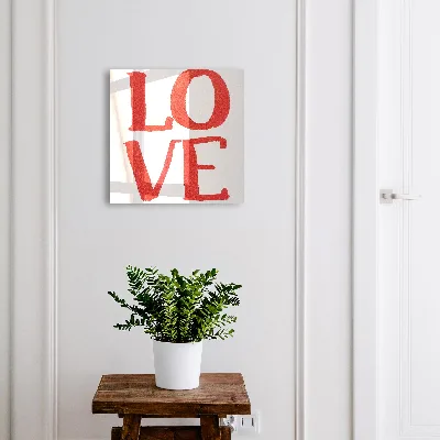 Boîte à clés murale décorative Amour rouge