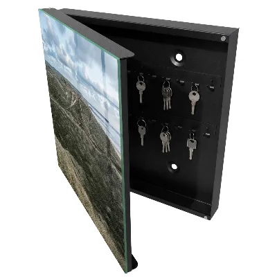 Armoire à clés design Collines vertes