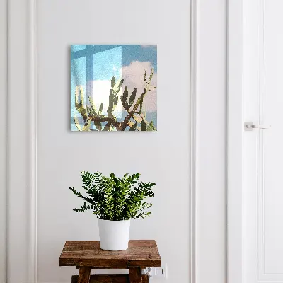 Armoire à clés décorative Cactus vert