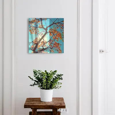 Boîte à clés murale décorative Arbre d'automne