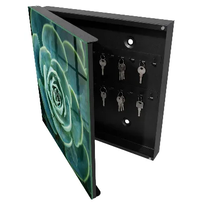 Armoire à clés design Rosette verte