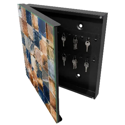 Armoire à clés design Mosaïque de marbre