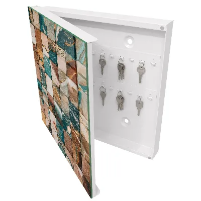 Boîte à clés murale décorative Mosaïque tonale