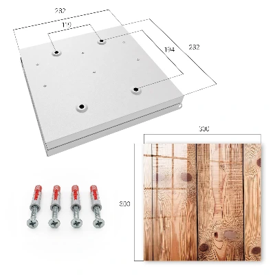 Boîte à clés murale décorative Anneaux en bois