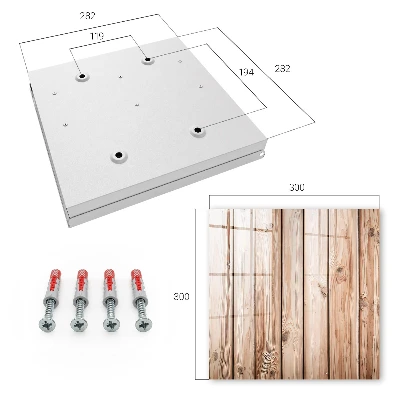 Armoire à clés décorative Planches de bois