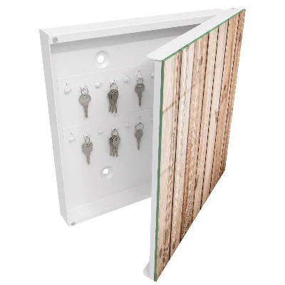 Armoire à clés décorative Planches de bois