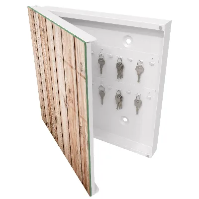 Armoire à clés décorative Planches de bois