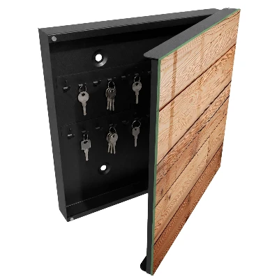 Armoire à clés design Planches de bois