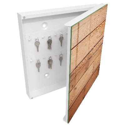 Armoire à clés design Planches de bois