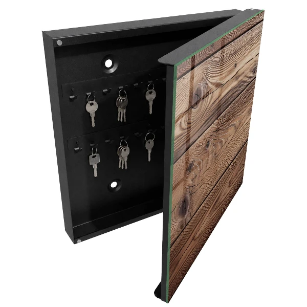 Boîte à clés murale décorative Motif en bois