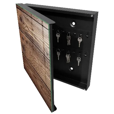 Boîte à clés murale décorative Motif en bois