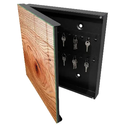 Armoire à clés design Grain de bois