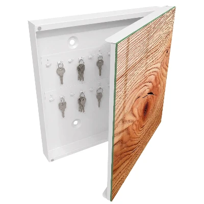 Armoire à clés design Grain de bois