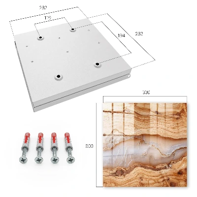 Boîte à clés murale décorative Motif en bois