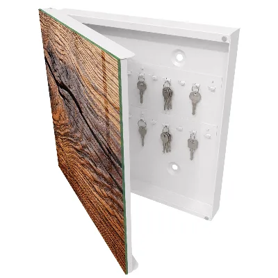Armoire à clés décorative Texture bois