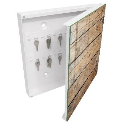 Boîte à clés murale décorative Planches de bois
