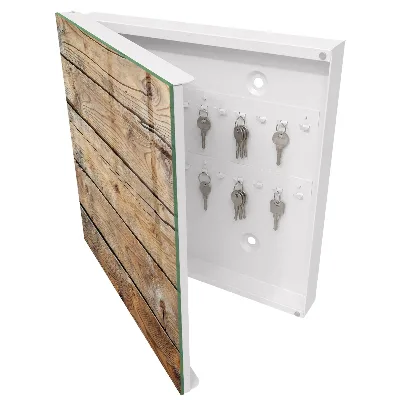 Boîte à clés murale décorative Planches de bois