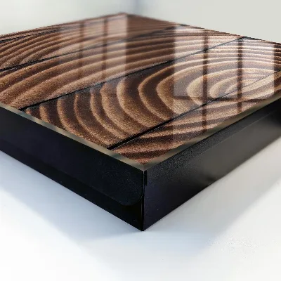 Armoire à clés décorative Vagues de bois