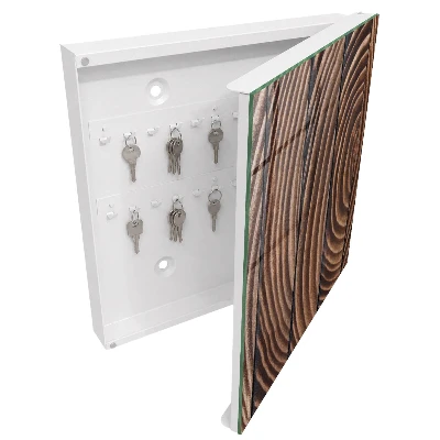 Armoire à clés décorative Vagues de bois