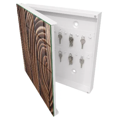 Armoire à clés décorative Vagues de bois
