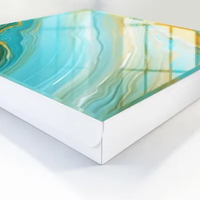 Boîte à clés murale décorative Vagues colorées