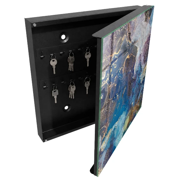 Armoire à clés décorative Abstraction marine