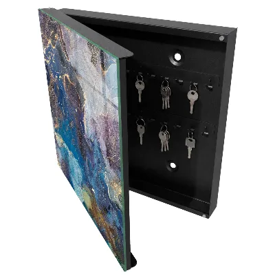 Armoire à clés décorative Abstraction marine