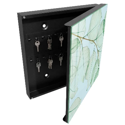 Armoire à clés design Feuilles vertes