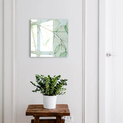 Armoire à clés design Feuilles vertes