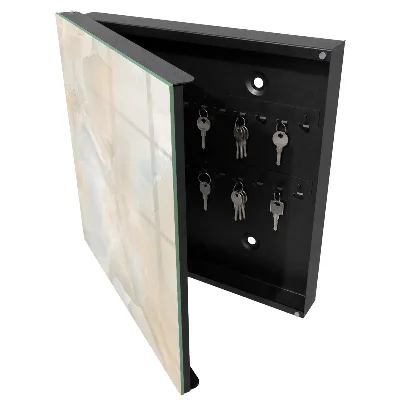 Armoire à clés décorative Calme crémeux