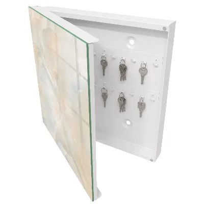 Armoire à clés décorative Calme crémeux