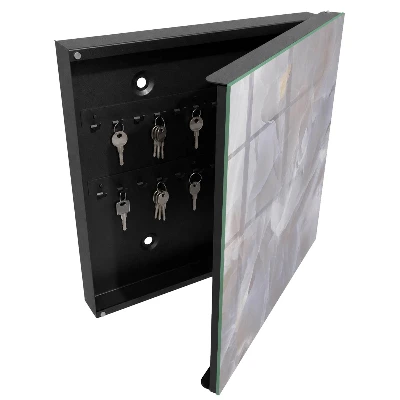 Armoire à clés design Élégance grise