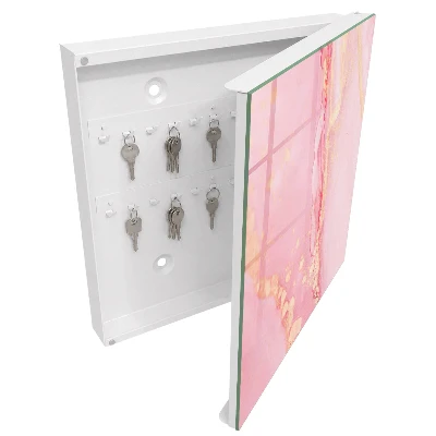 Armoire à clés design Rêve rose