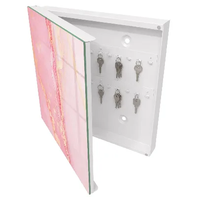 Armoire à clés design Rêve rose