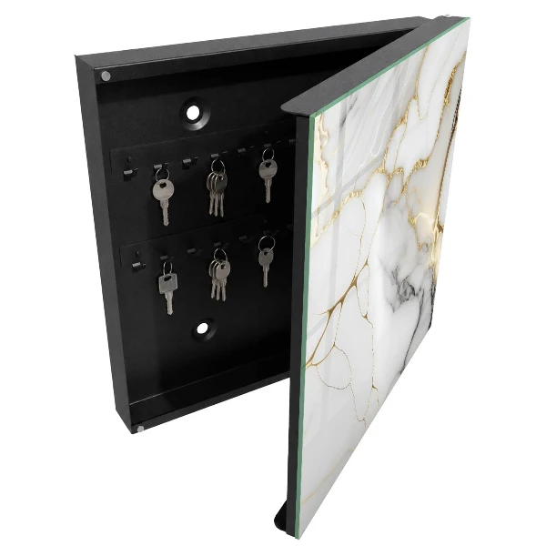 Armoire à clés décorative Élégance du marbre