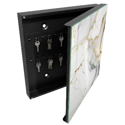 Armoire à clés décorative Élégance du marbre