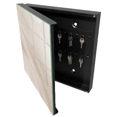 Armoire à clés design Légèreté crémeuse