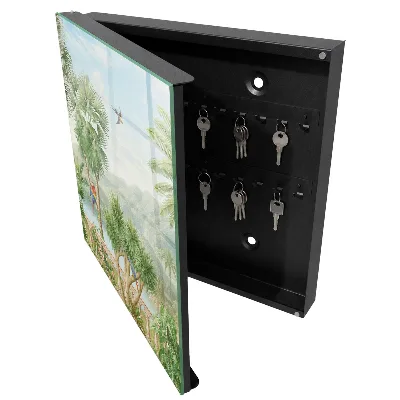 Armoire à clés décorative Paradis tropical