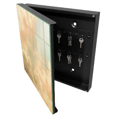 Armoire à clés design Nuages ​​pastel