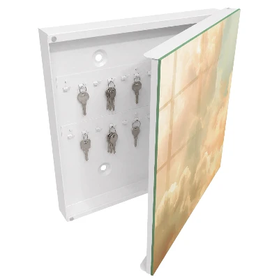 Armoire à clés design Nuages ​​pastel