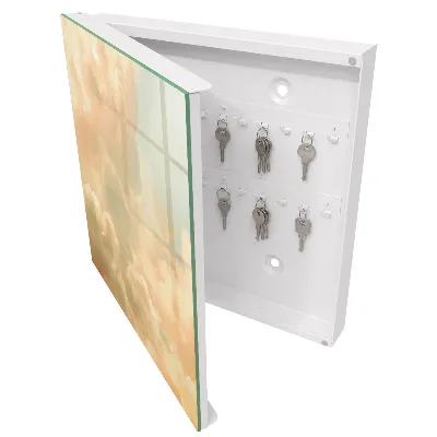 Armoire à clés design Nuages ​​pastel
