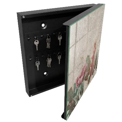 Armoire à clés décorative Élégance botanique