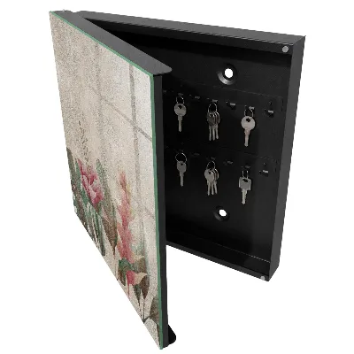 Armoire à clés décorative Élégance botanique