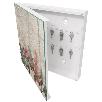 Armoire à clés décorative Élégance botanique