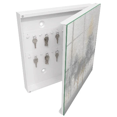 Armoire à clés design Forêt brumeuse