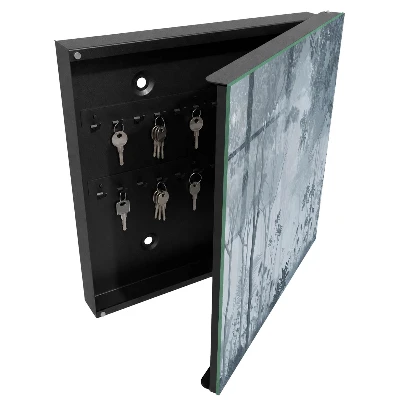 Armoire à clés décorative Forêt brumeuse