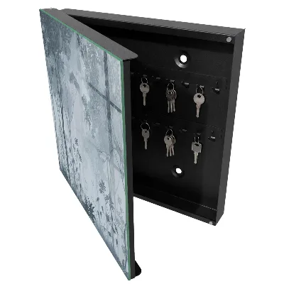 Armoire à clés décorative Forêt brumeuse