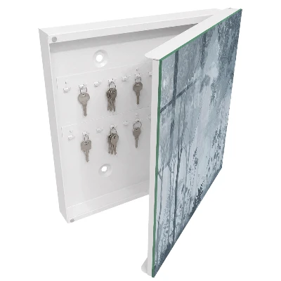 Armoire à clés décorative Forêt brumeuse